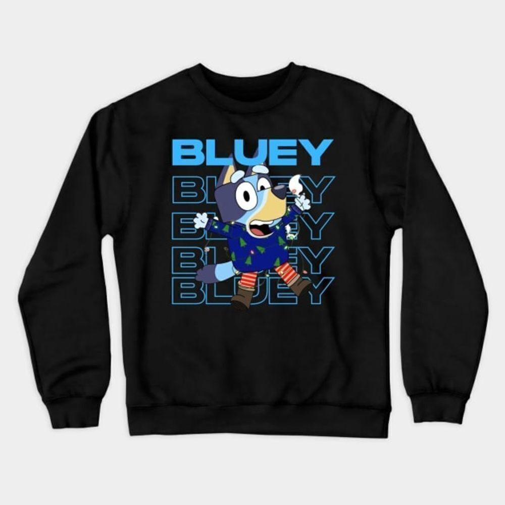 Blueydad Happy Graphic Crewneck Sweatshirt Dad Life Style